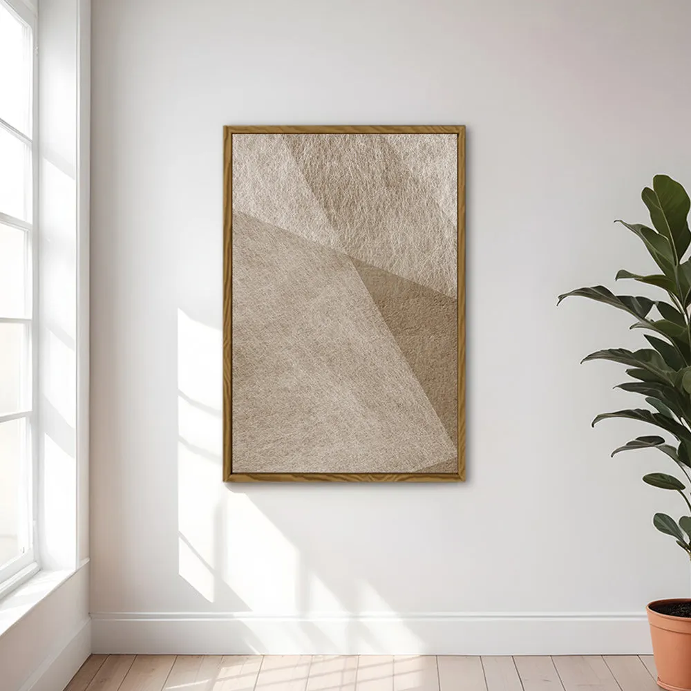 Canvas Wall Art Stretched Over Wooden Frame with Floating Frame and Golden Horse Abstract Painting CV4174