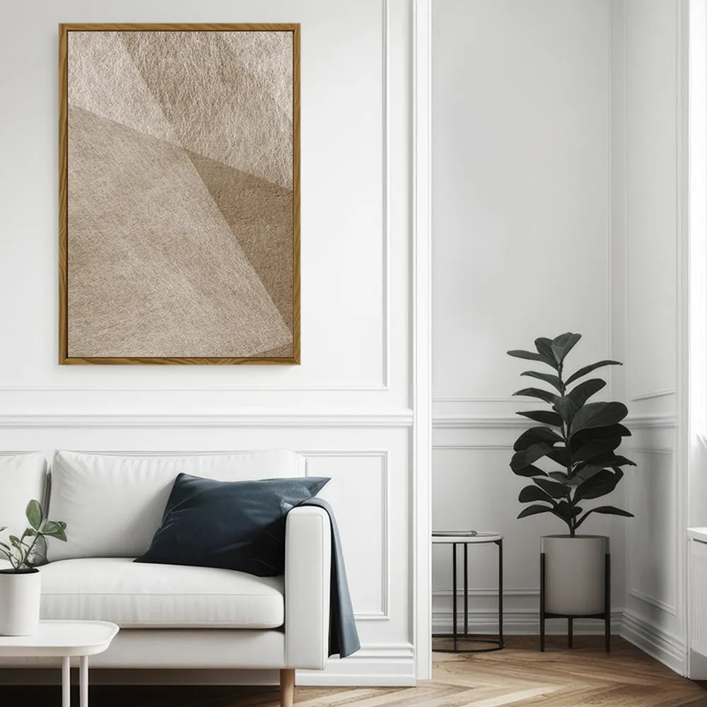 Canvas Wall Art Stretched Over Wooden Frame with Floating Frame and Golden Horse Abstract Painting CV4174