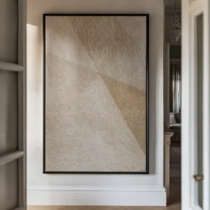 Canvas Wall Art Stretched Over Wooden Frame with Floating Frame and Golden Horse Abstract Painting CV4174