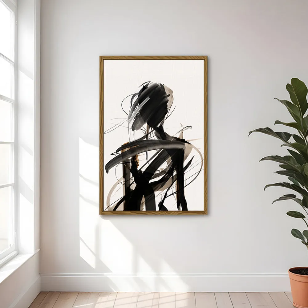 Canvas Wall Art Stretched Over Wooden Frame with Floating Frame and Lost Painting CV4192