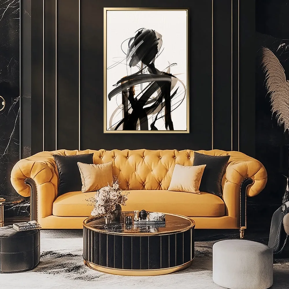 Canvas Wall Art Stretched Over Wooden Frame with Floating Frame and Lost Painting CV4192