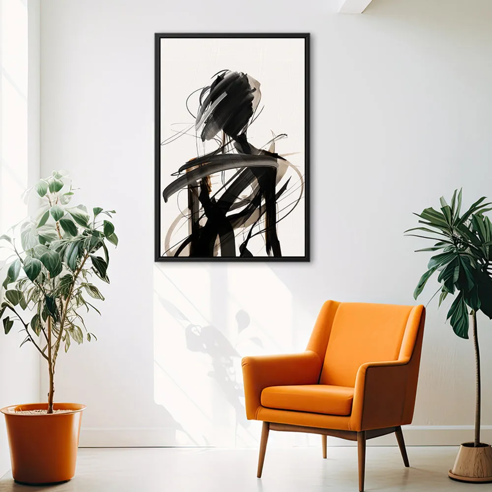 Canvas Wall Art Stretched Over Wooden Frame with Floating Frame and Lost Painting CV4192