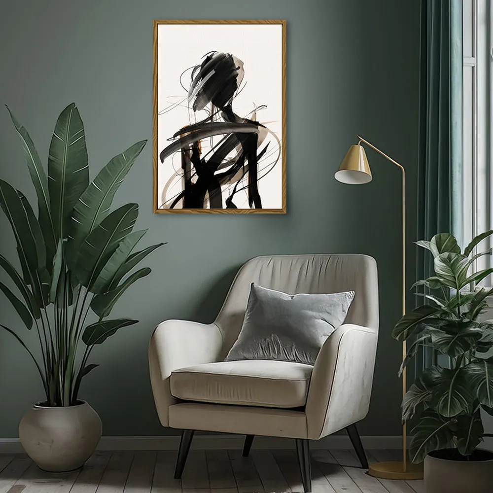 Canvas Wall Art Stretched Over Wooden Frame with Floating Frame and Lost Painting CV4192
