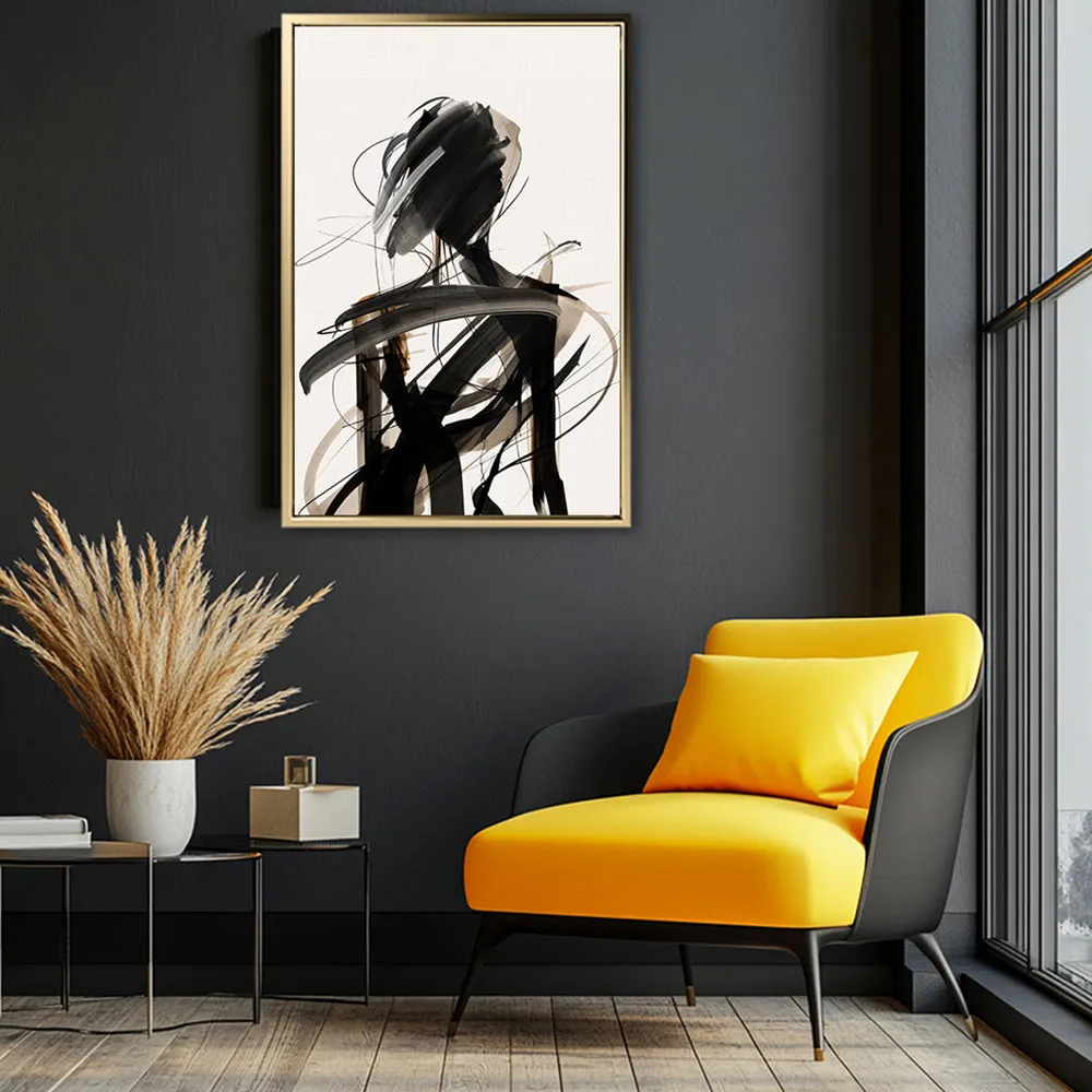 Canvas Wall Art Stretched Over Wooden Frame with Floating Frame and Lost Painting CV4192
