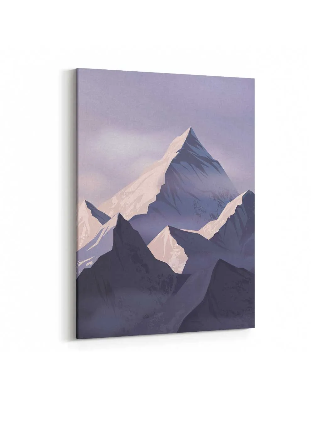 Canvas Wall Art Stretched Over Wooden Frame with Gold Floating Frame