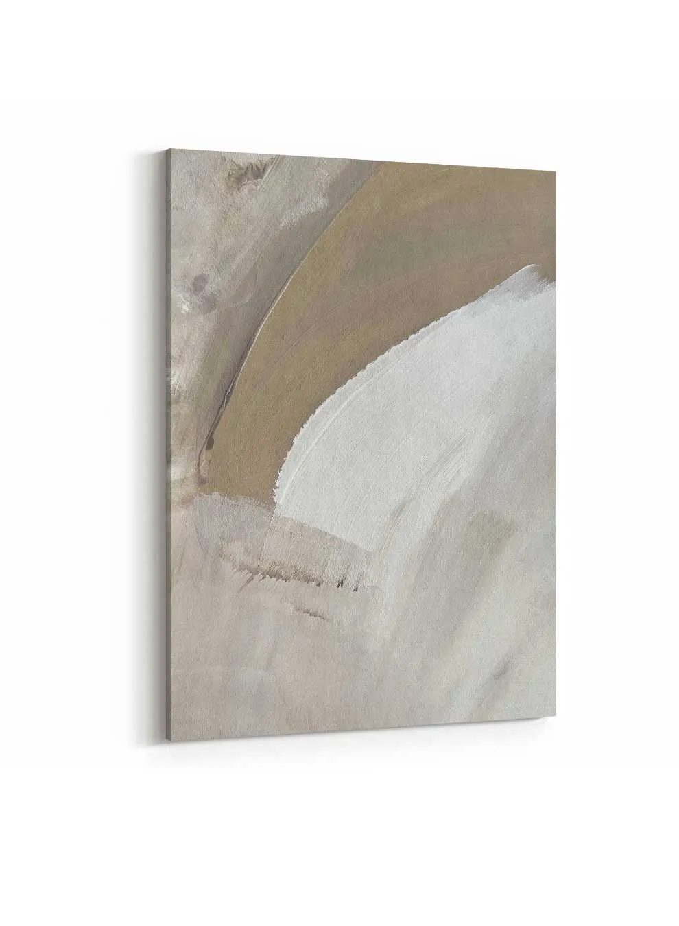 Canvas Wall Art Stretched Over Wooden Frame with Gold Floating Frame