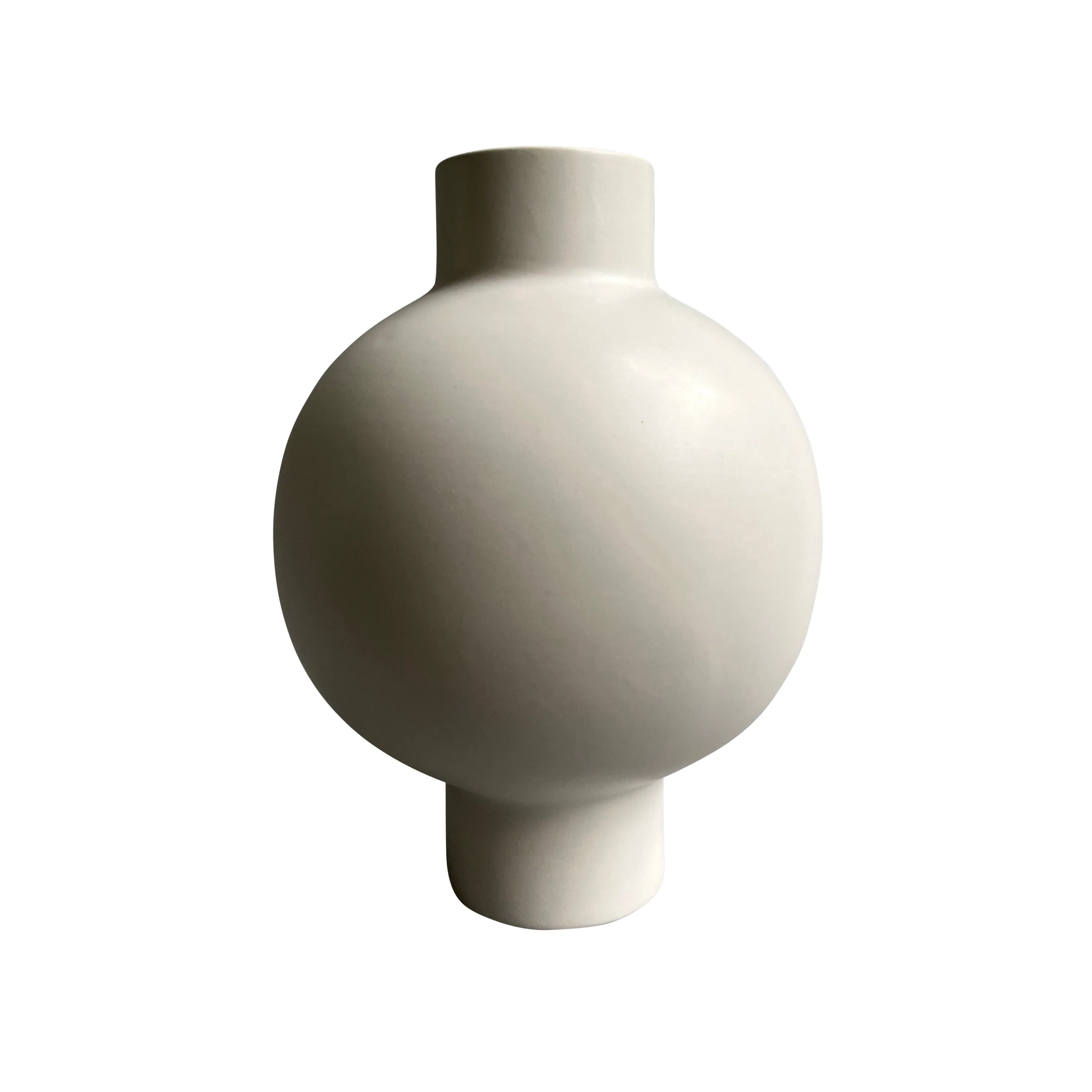 CER, 11"H BUBBLE VASE, WHITE