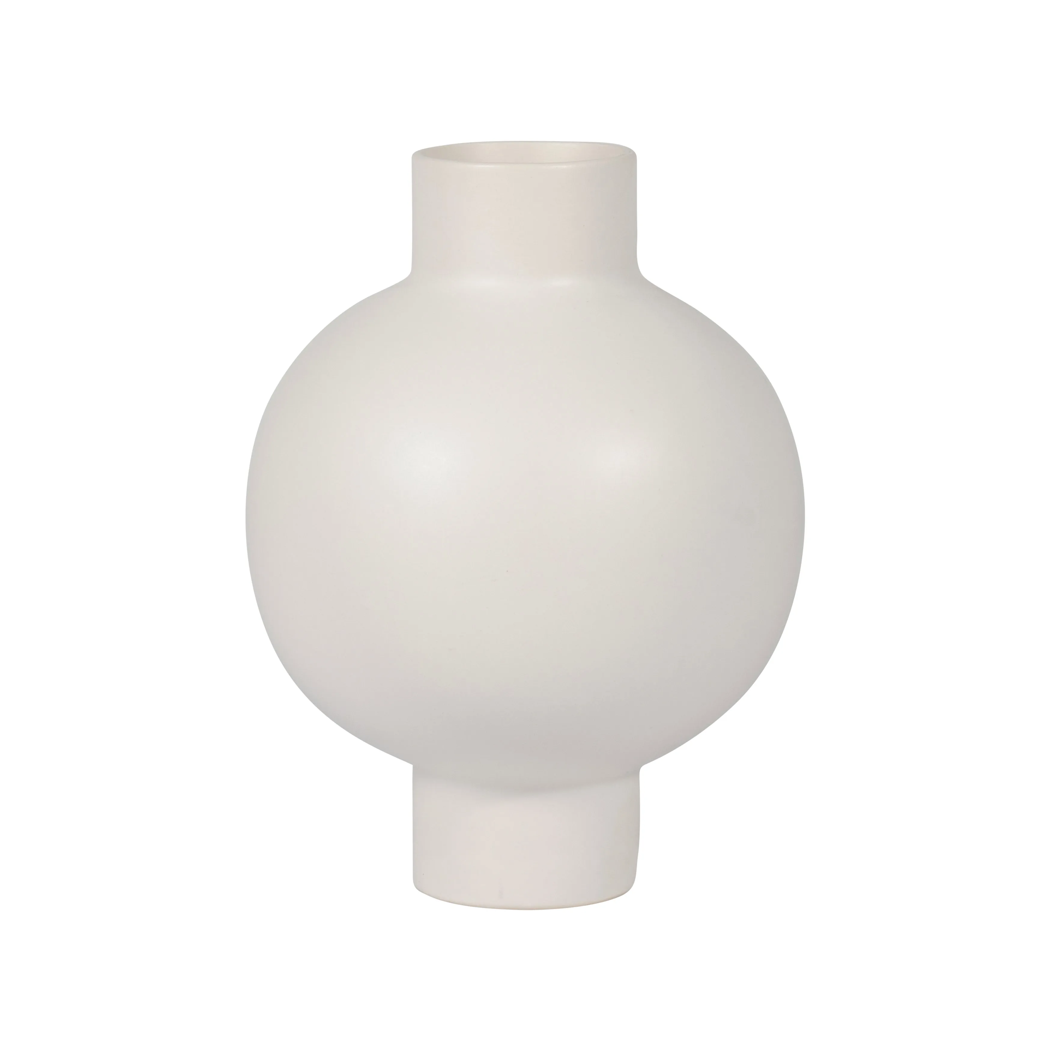 CER, 11"H BUBBLE VASE, WHITE