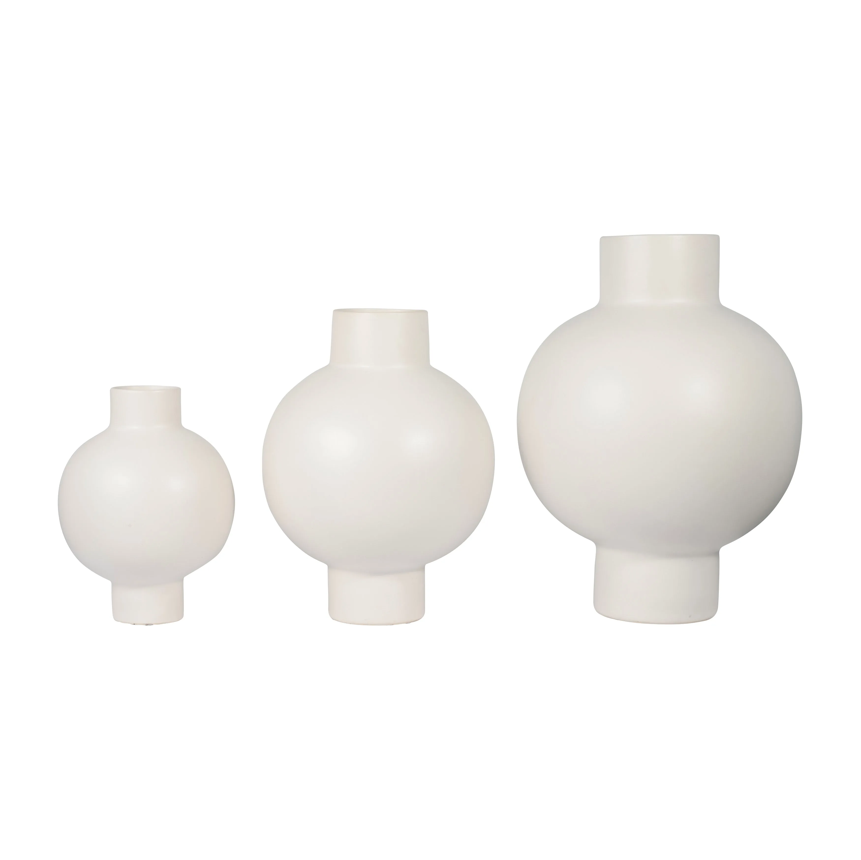 CER, 11"H BUBBLE VASE, WHITE