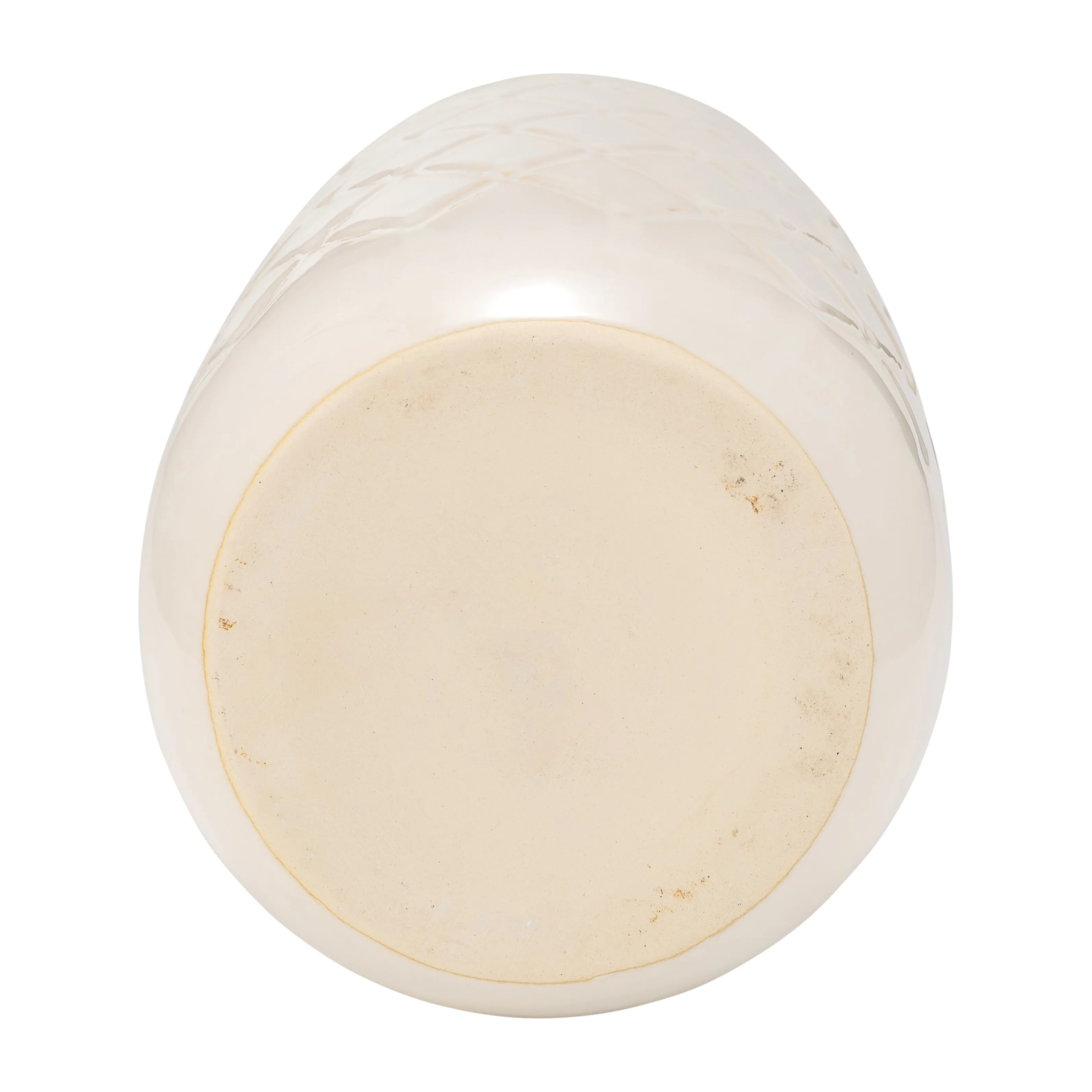 CER, 12" PLAID TEXTURED VASE, BEIGE