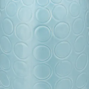 CER, 16" CIRCLES VASE, AQUA HAZE