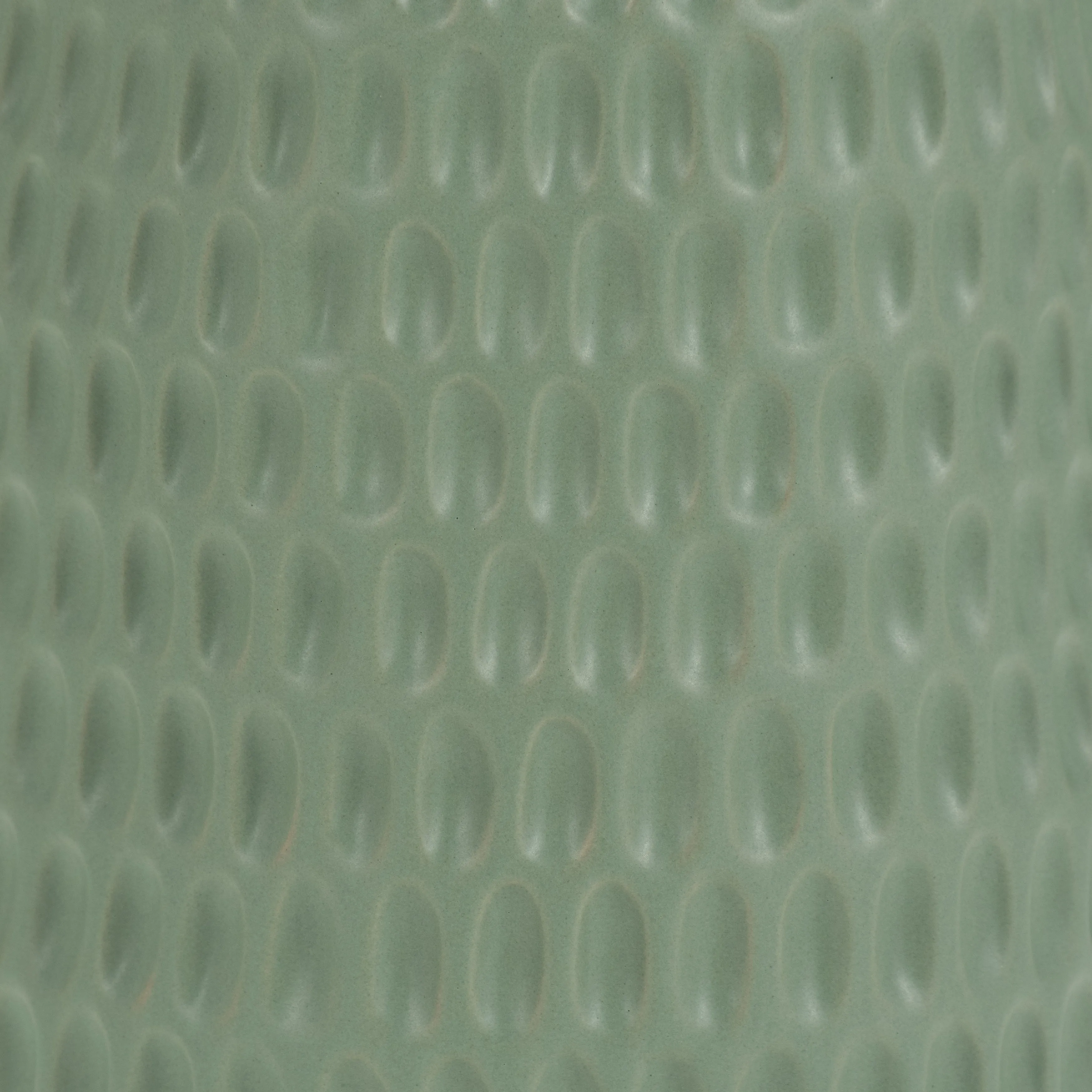CER, 16"H DIMPLED VASE, GREEN