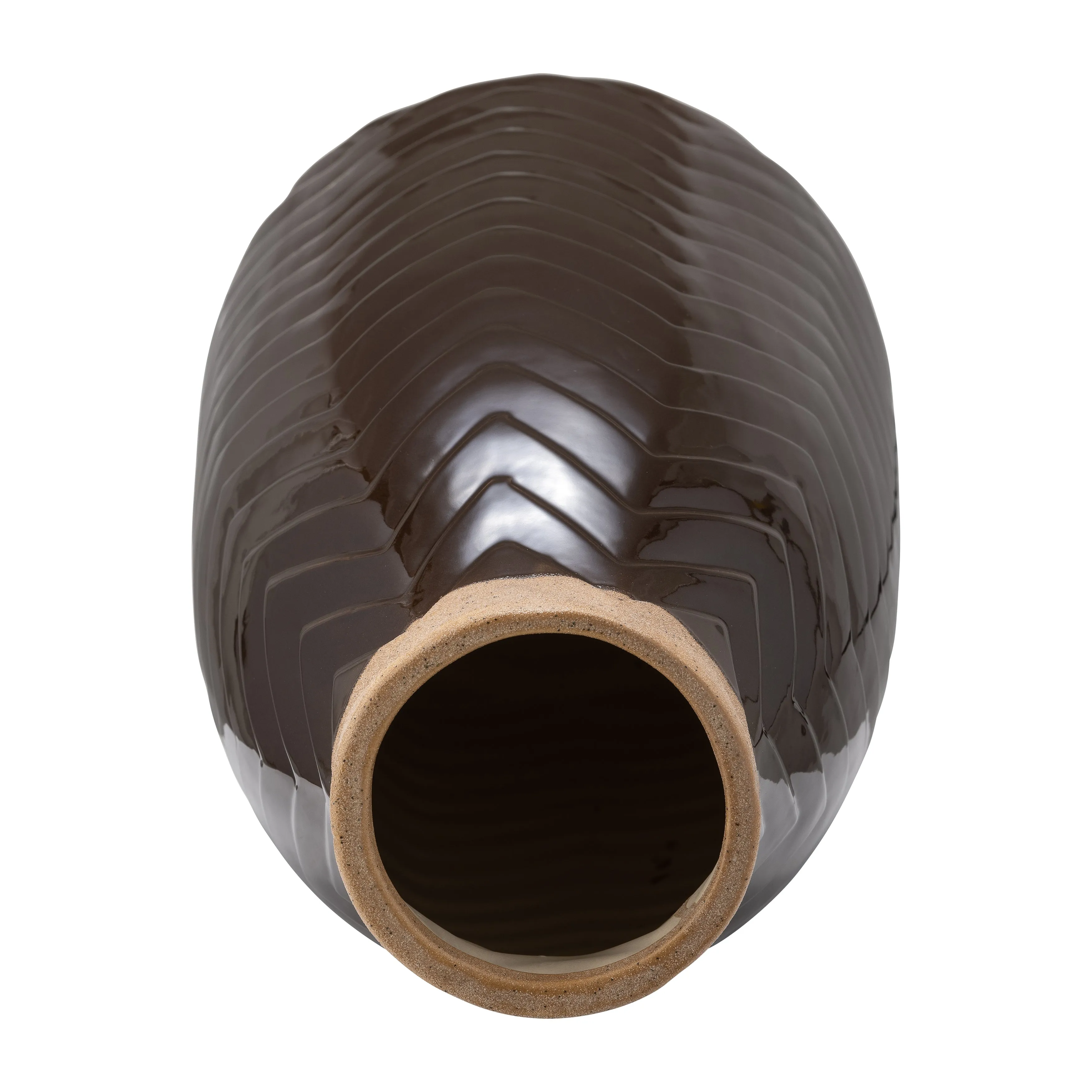 CER, 18" CHEVRON VASE, JAVA
