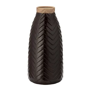 CER, 18" CHEVRON VASE, JAVA