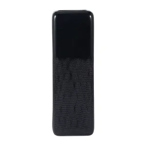 CER, 18" SQUARED GROOVED VASE, BLACK