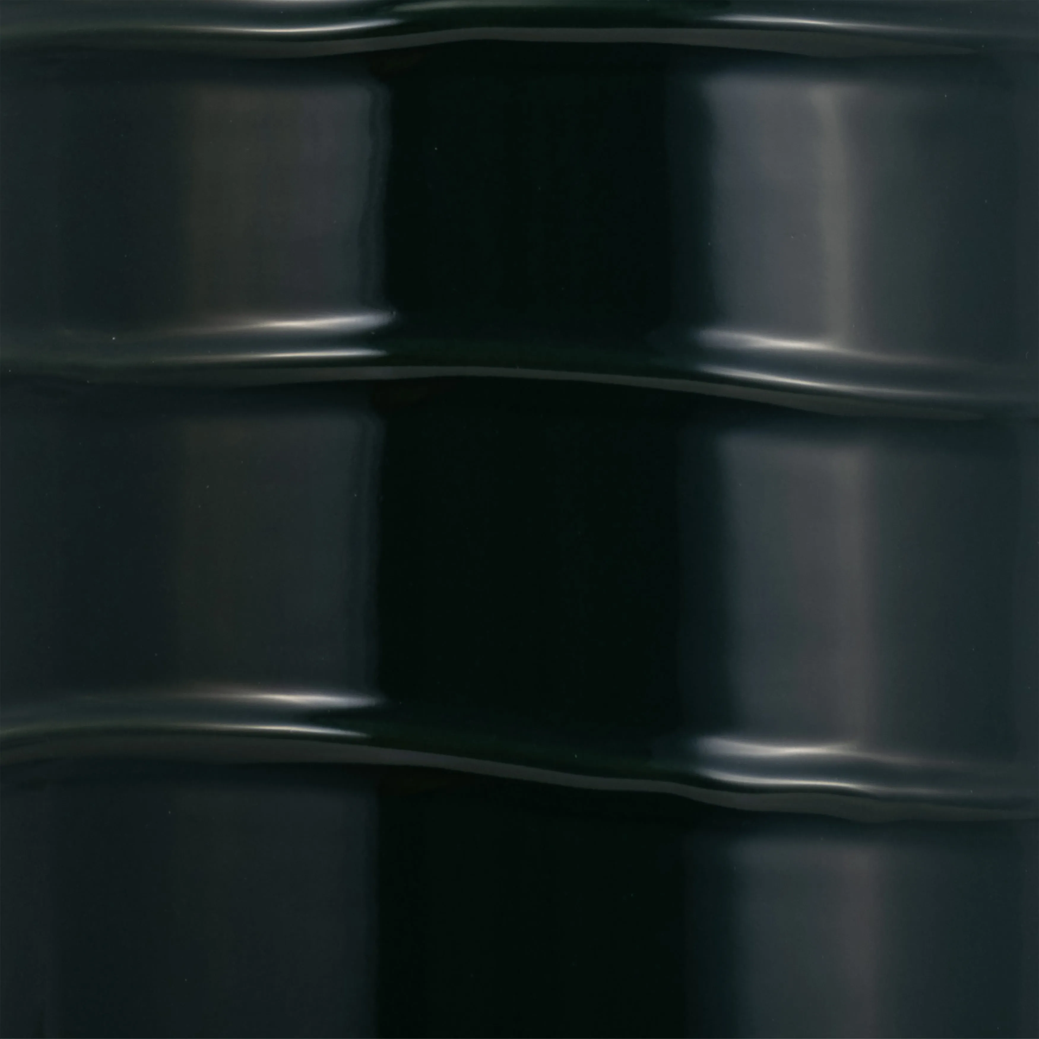 CER, 20"H TRIBAL VASE, FOREST GREEN