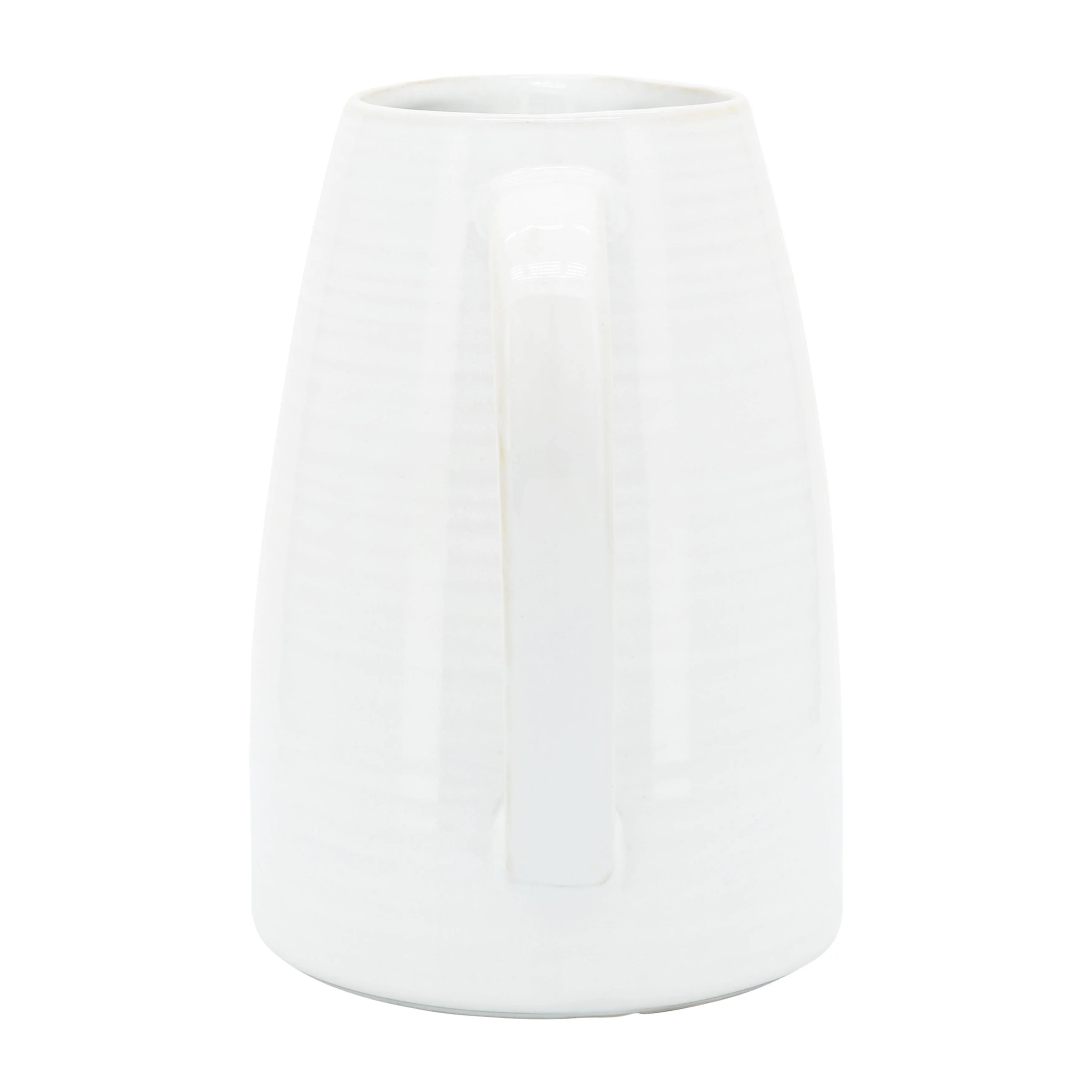 CER, 8"H PITCHER, WHITE