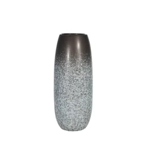 CERAMIC 14" VASE , BLUE MIX