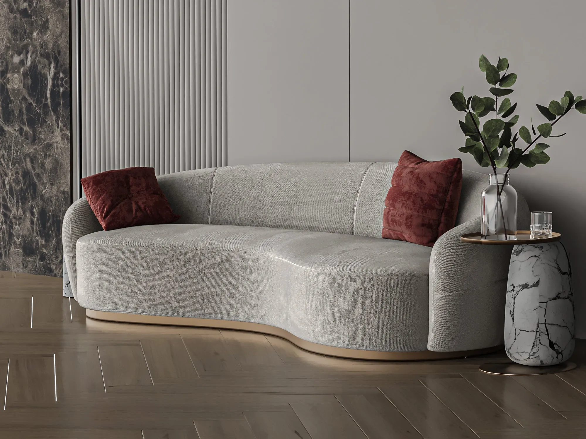 Chanel sofa size 228x85x48 cm