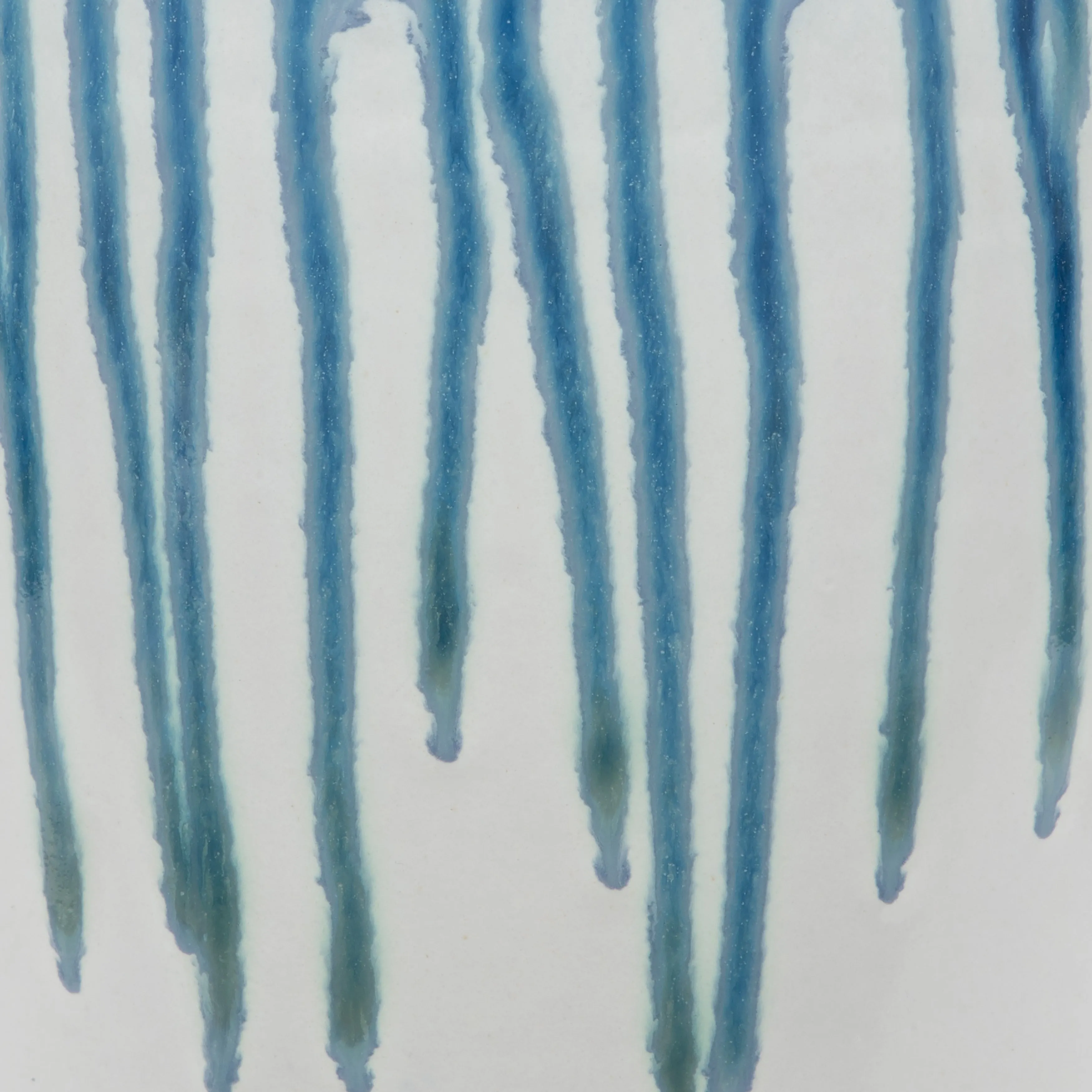CLAY, 19" DRIP VASE, BLUE/WHITE