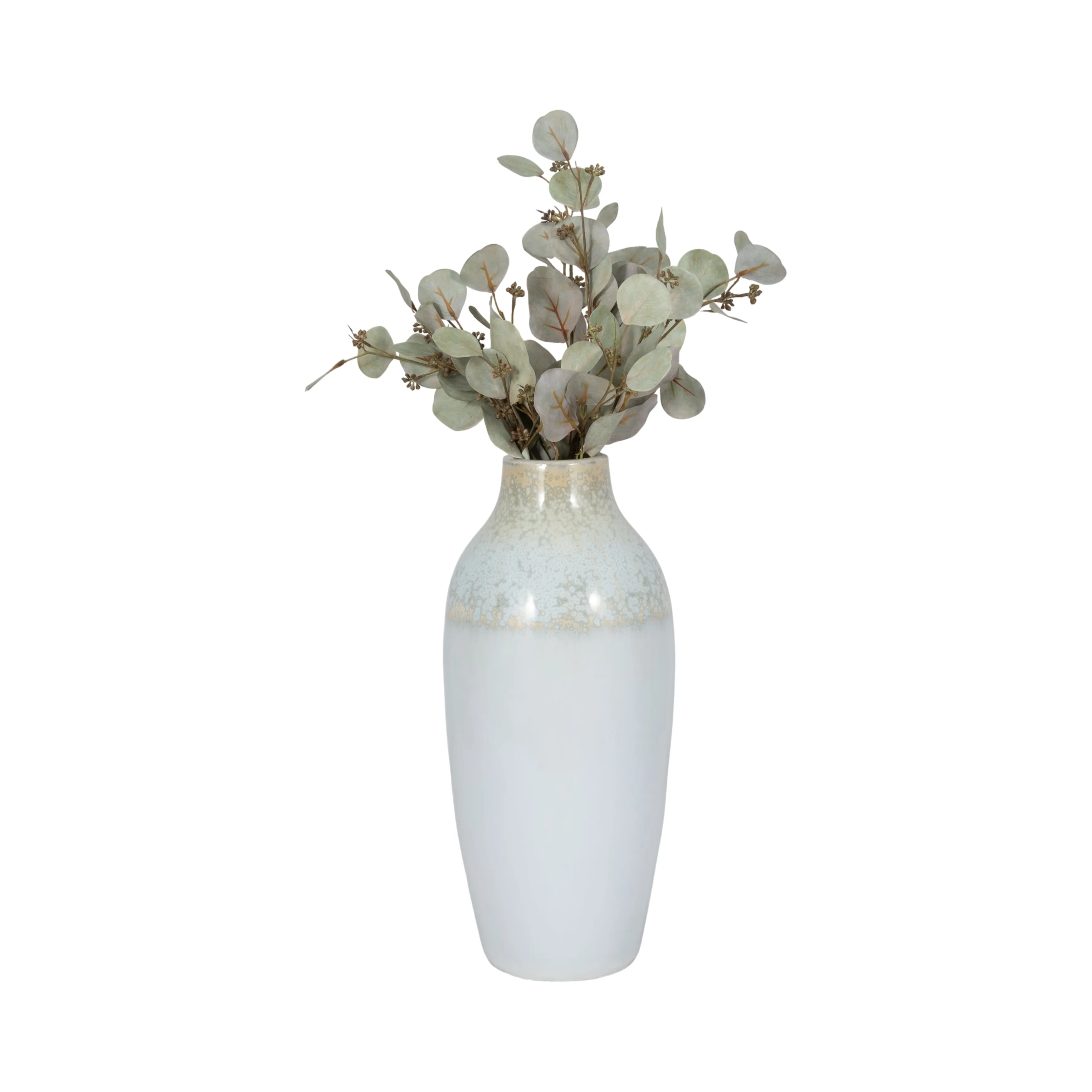CLAY, 19" REACTIVE VASE, BLUE/GREEN