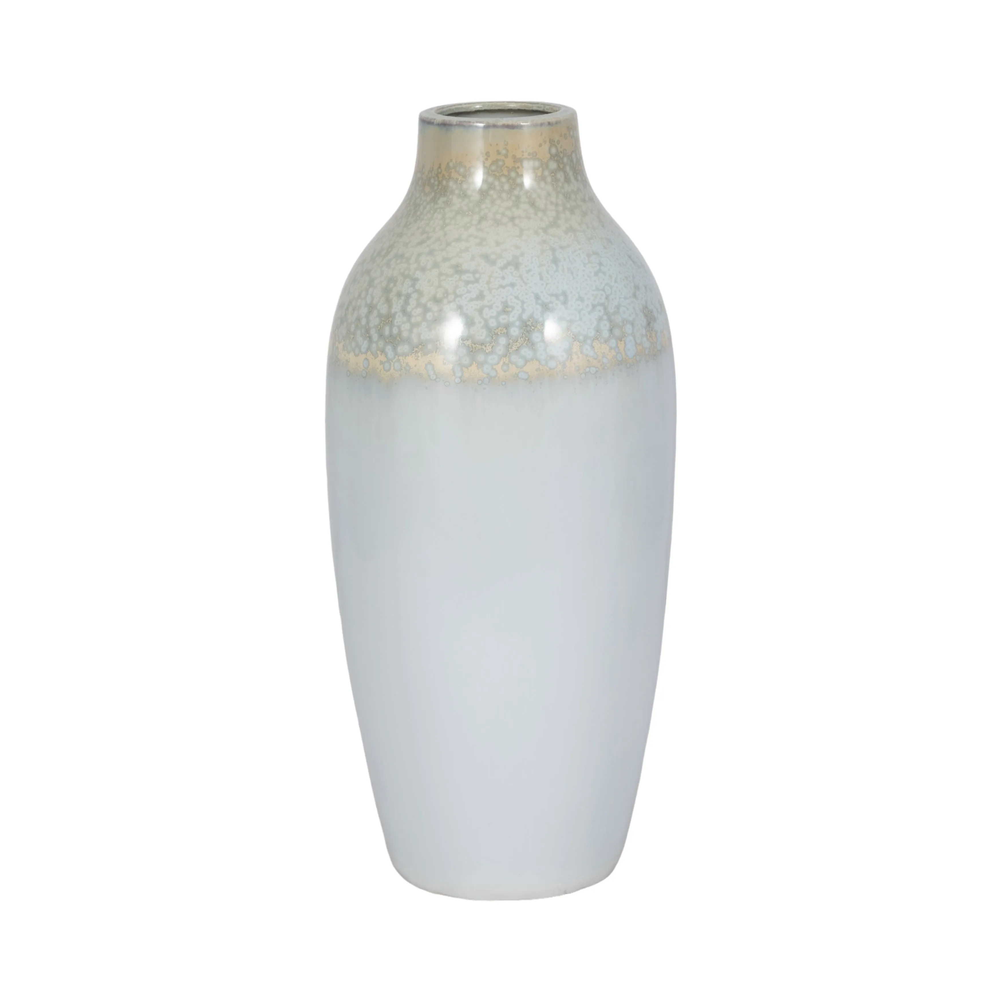 CLAY, 19" REACTIVE VASE, BLUE/GREEN