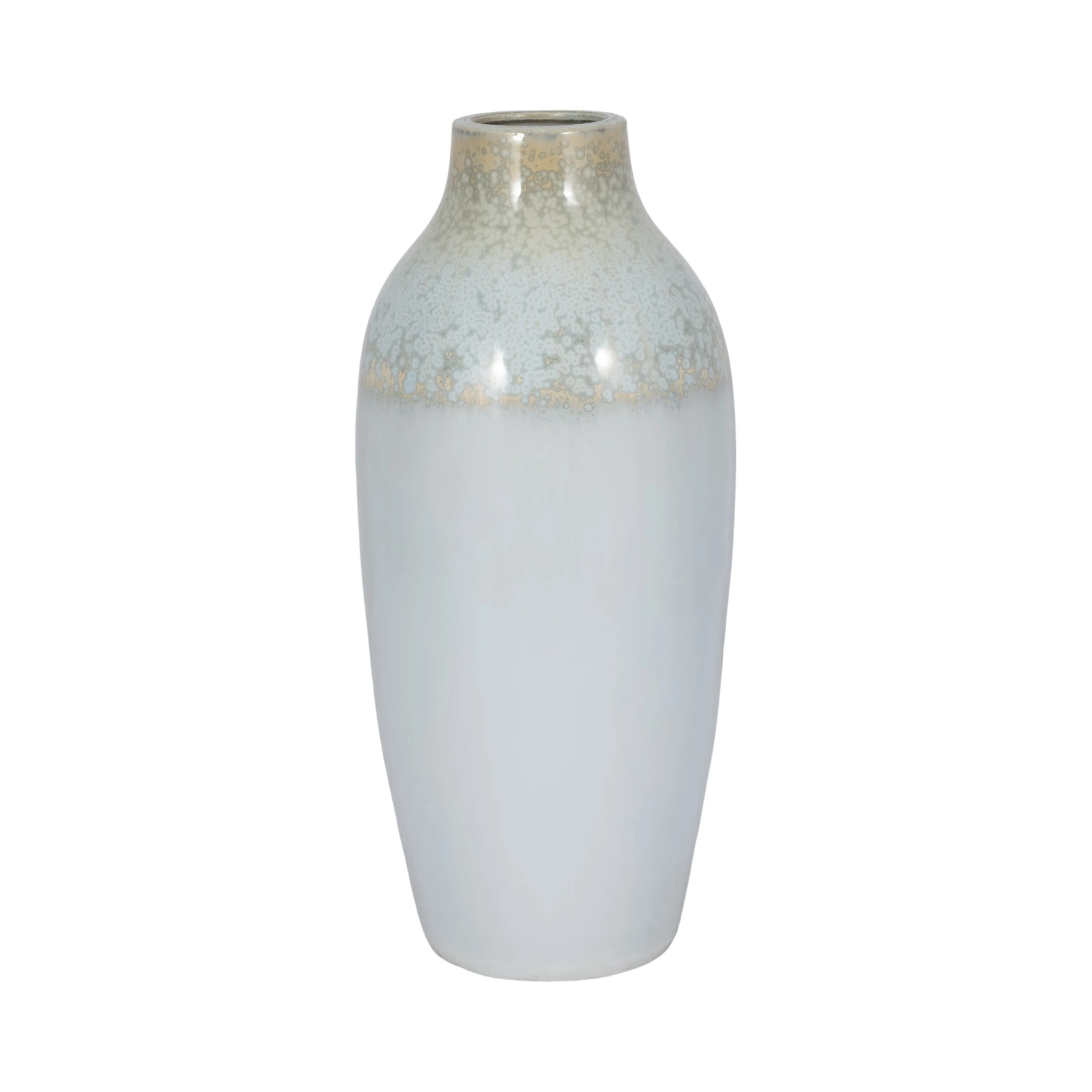 CLAY, 19" REACTIVE VASE, BLUE/GREEN