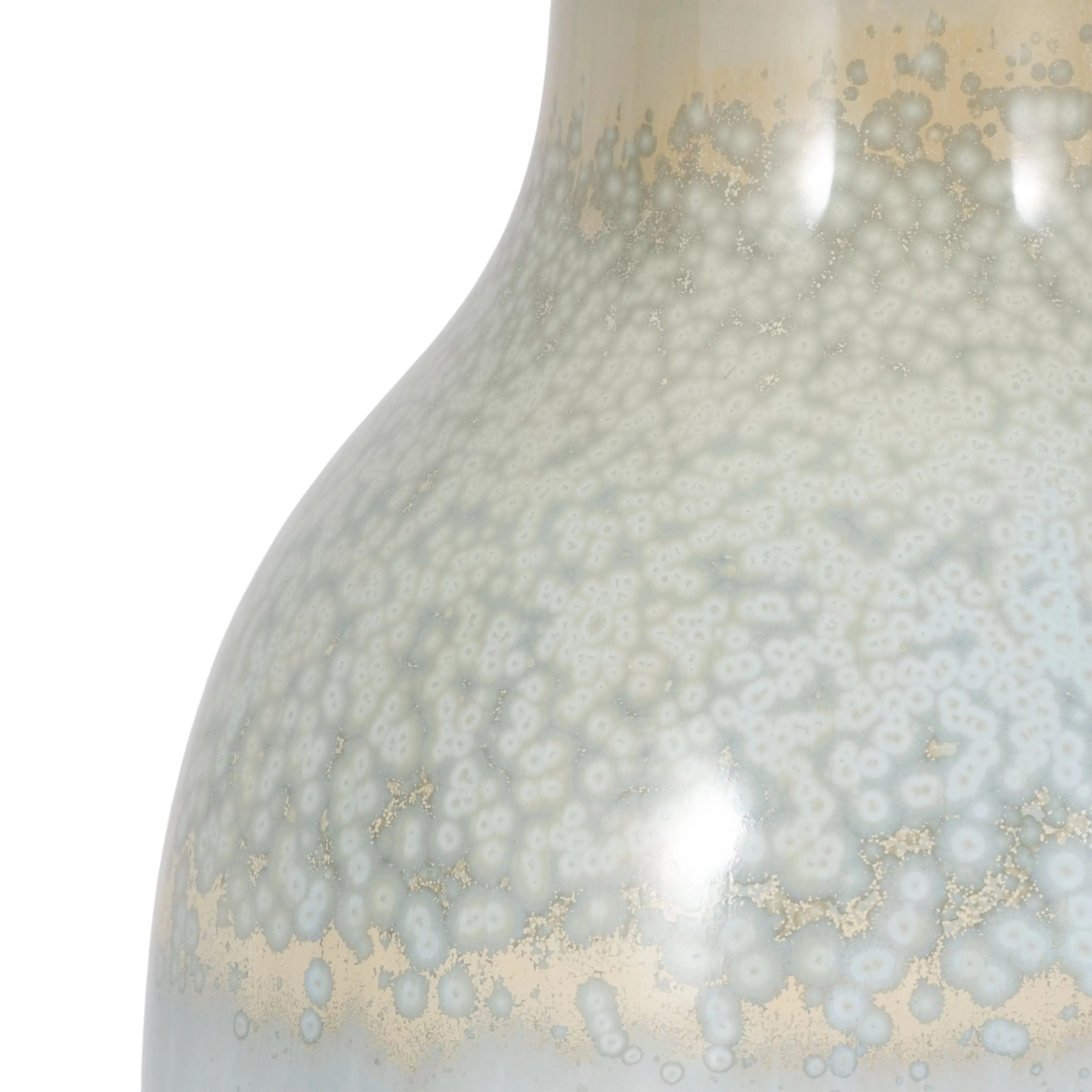 CLAY, 19" REACTIVE VASE, BLUE/GREEN