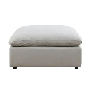 Cloud 9 Light Grey Ottoman