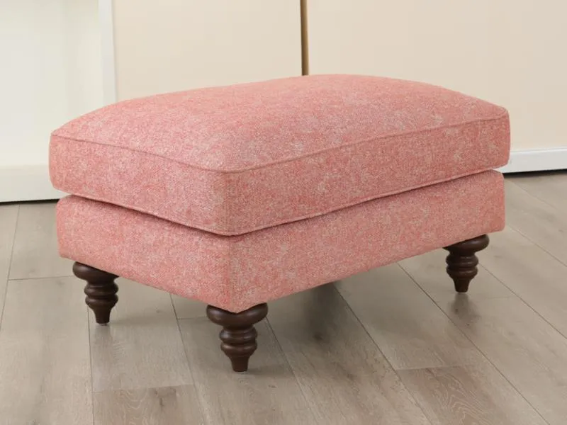 CORAL ACCENT OTTOMAN