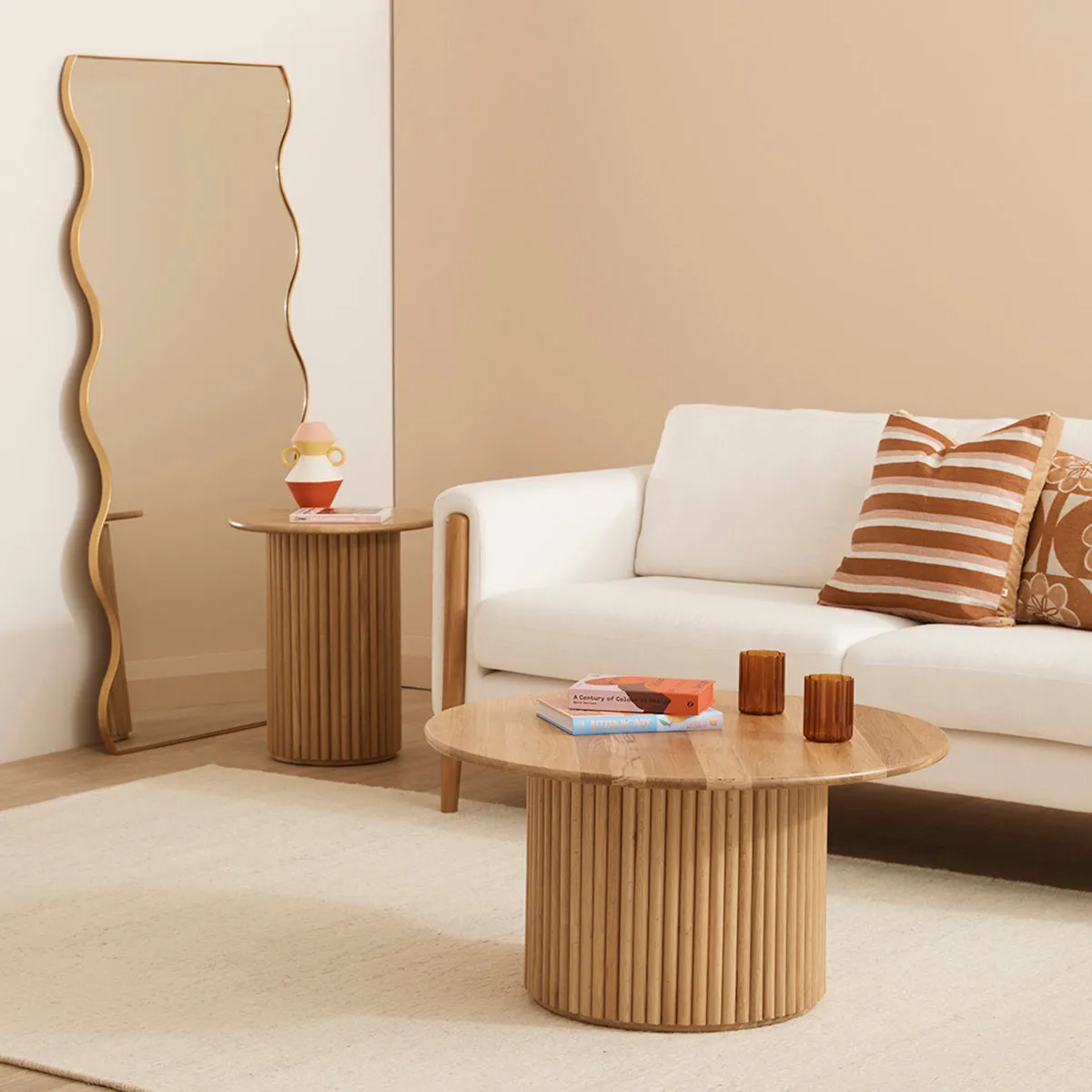Cosmos Coffee Table (Oak, 85cm)