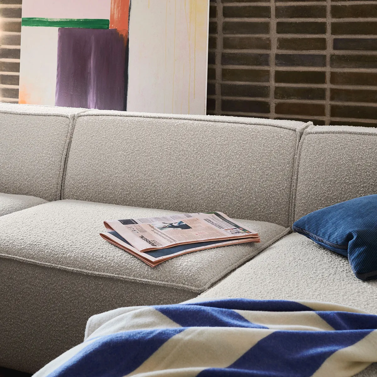 Dane Boucle 1 Seater Modular Piece (Armless)
