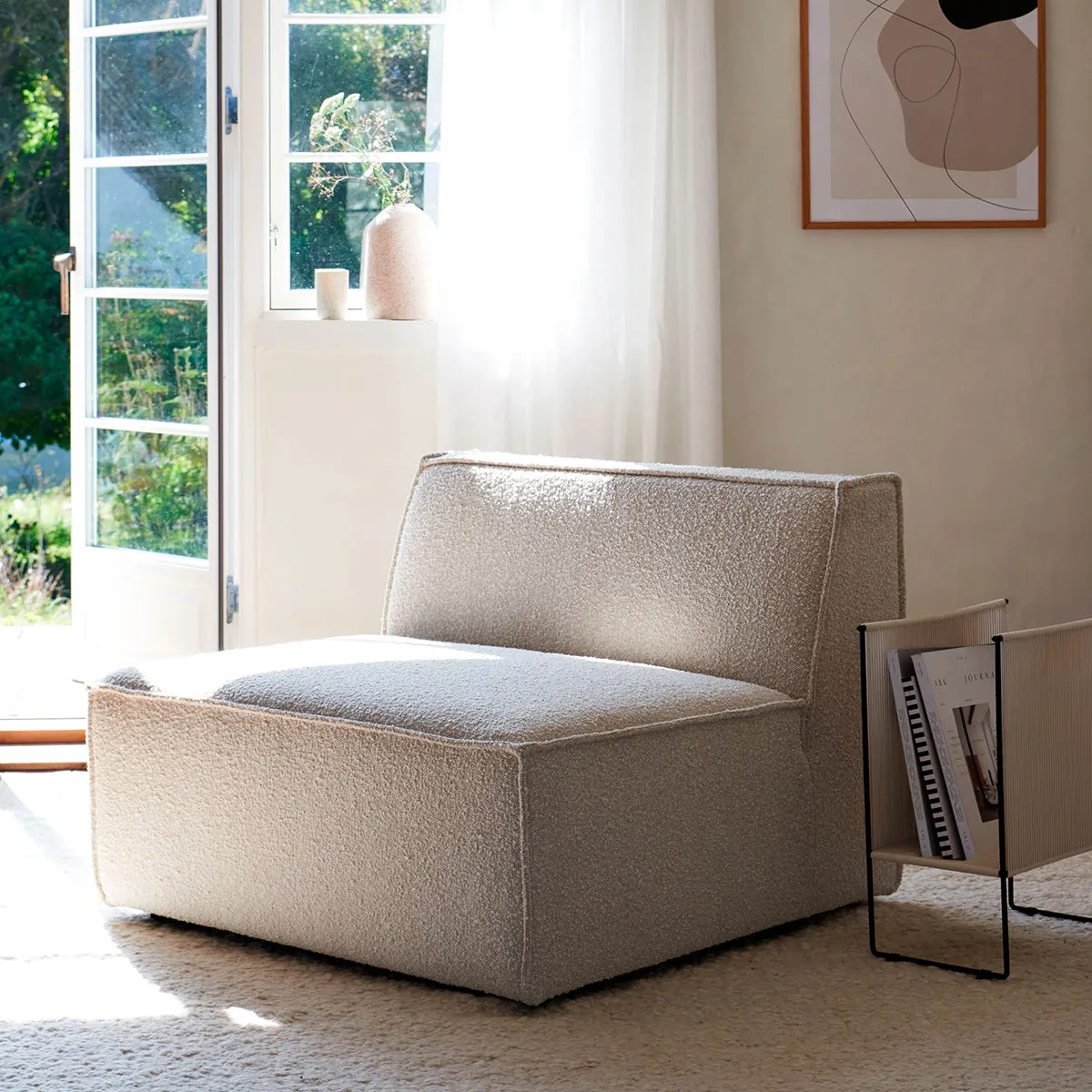 Dane Boucle 1 Seater Modular Piece (Armless)