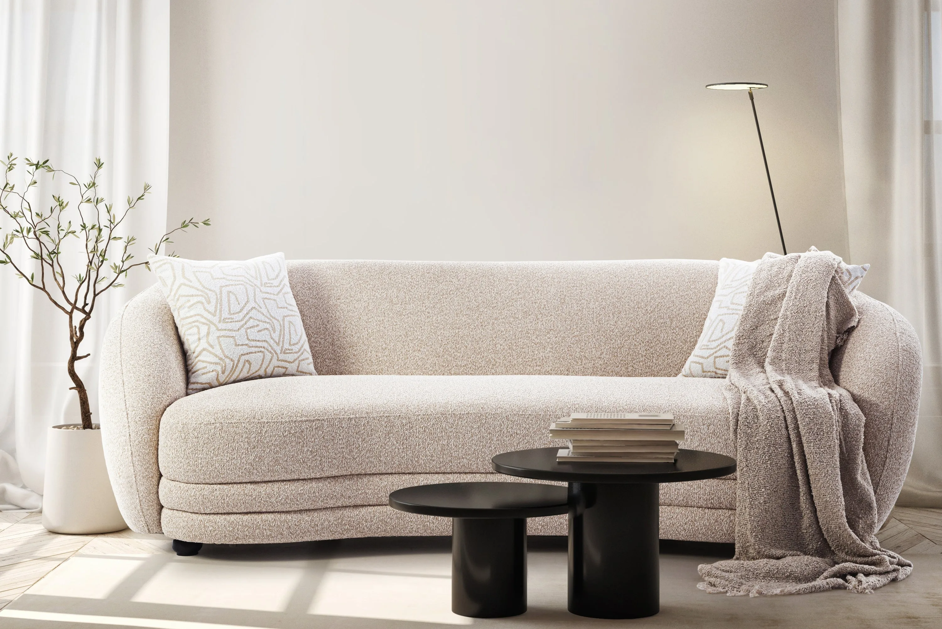 Davos Off White Sofa