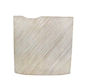 Decorative Resin Vase, Brown/White