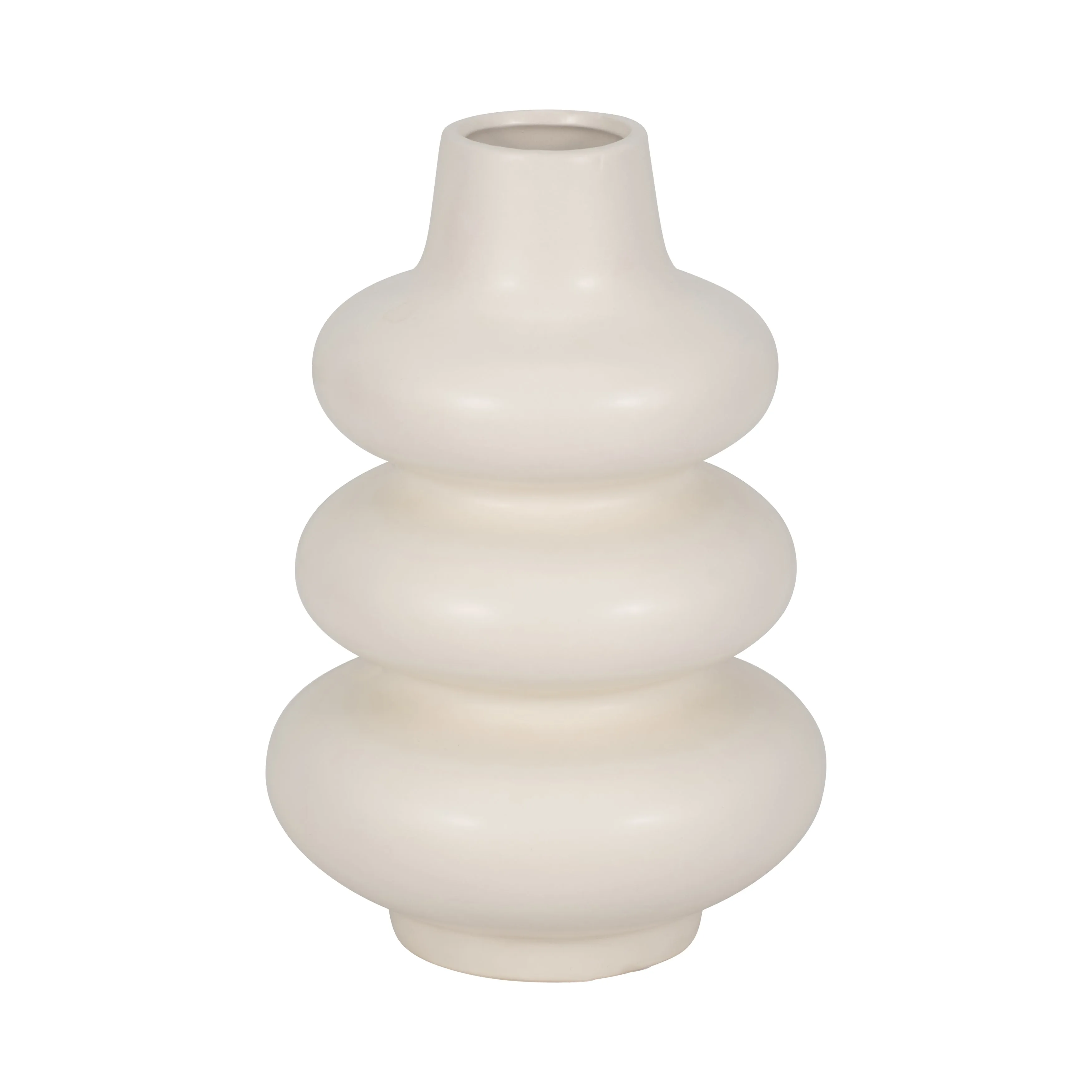 DOL, 9"H STACKED SPHERES, COTTON