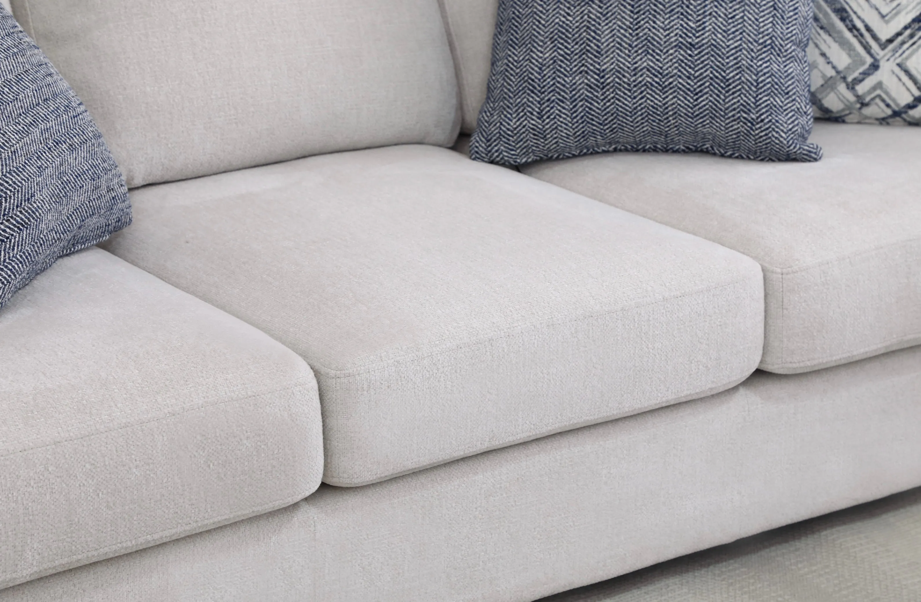 Elegant Off-White Sofa (236cm)