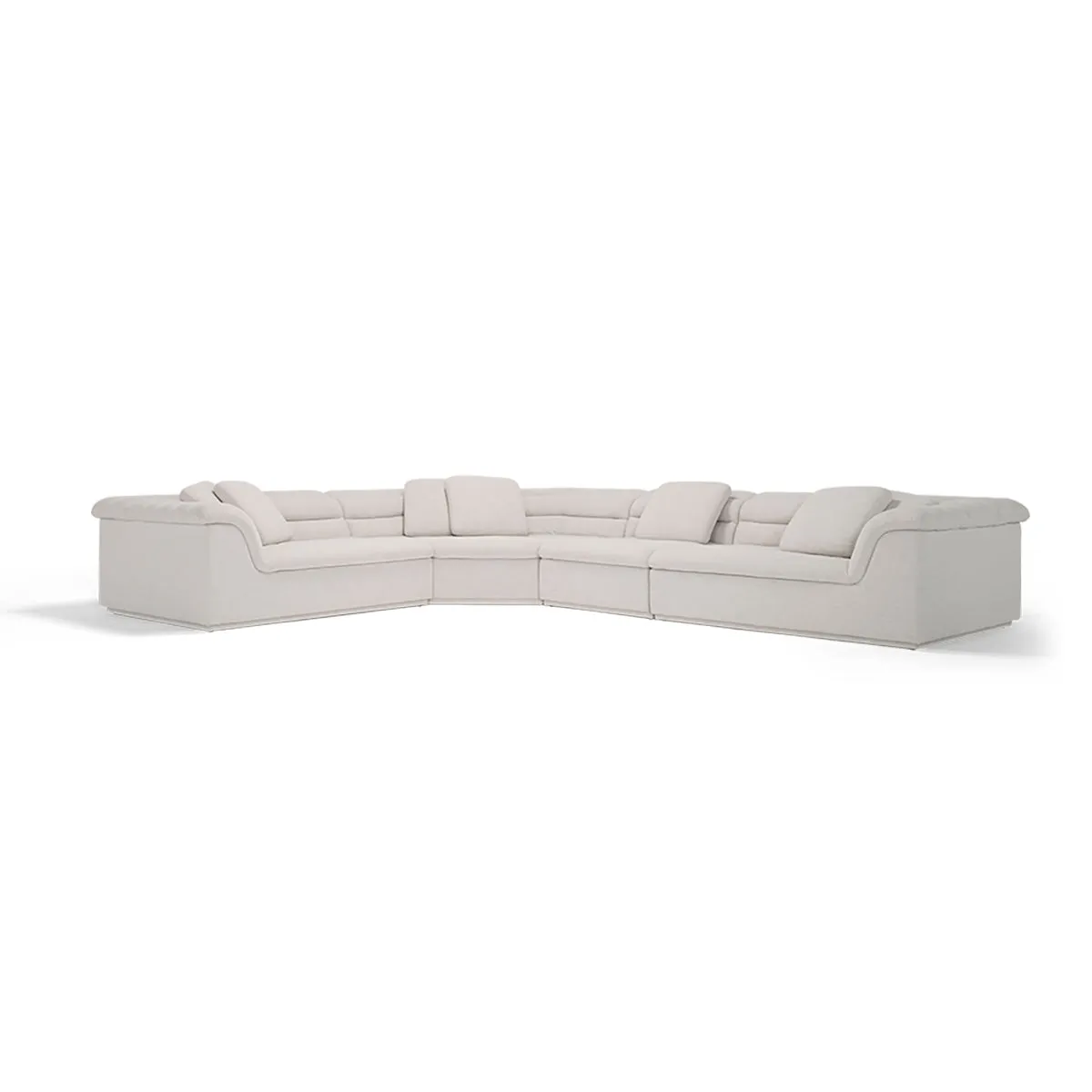 Float 4 Piece Modular Sofa (Byron Oyster)