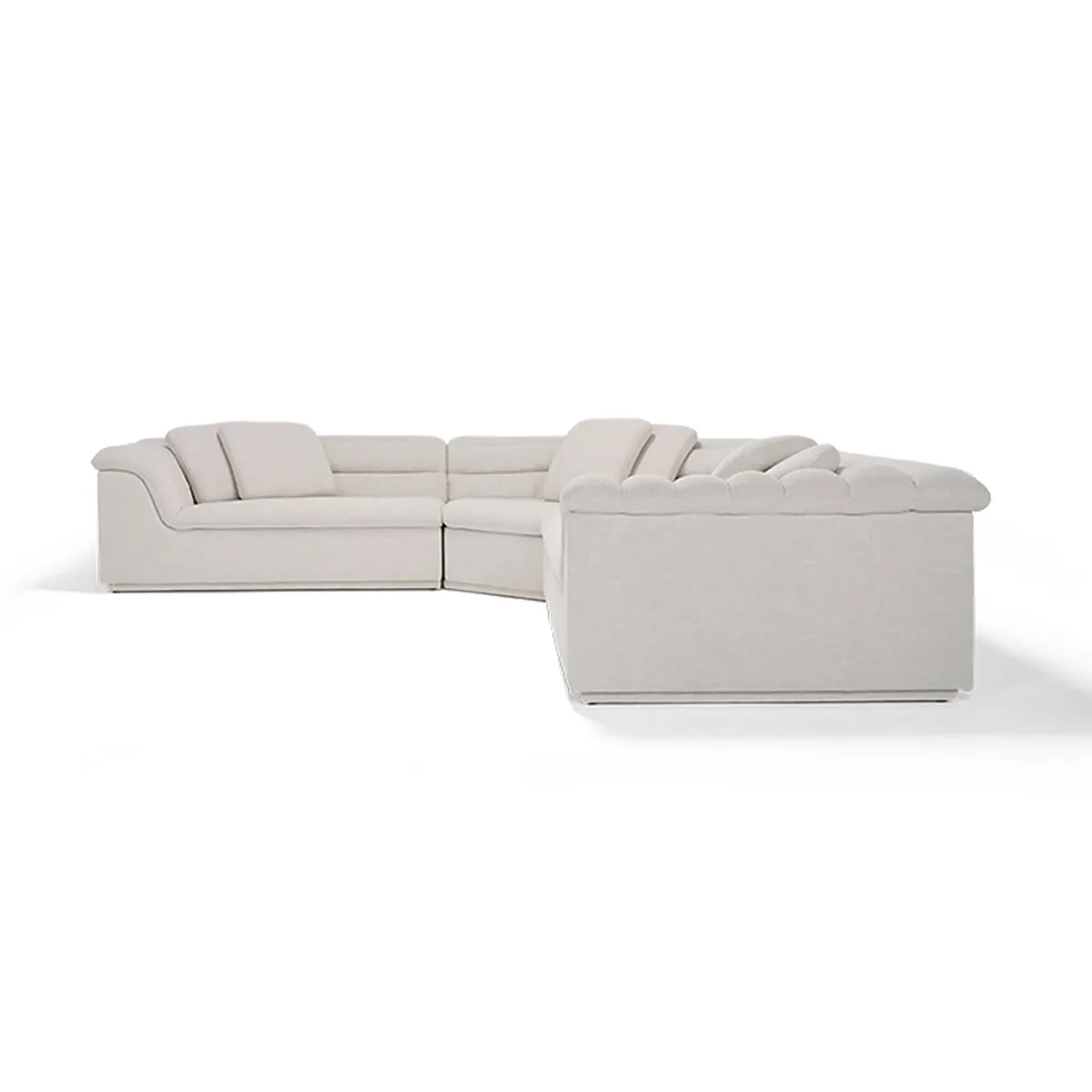 Float 4 Piece Modular Sofa (Byron Oyster)