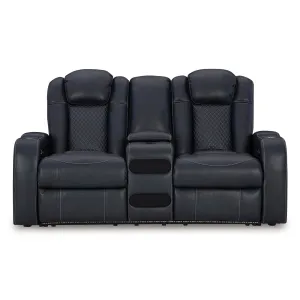 Fyne-Dyme Power Reclining Loveseat with Console