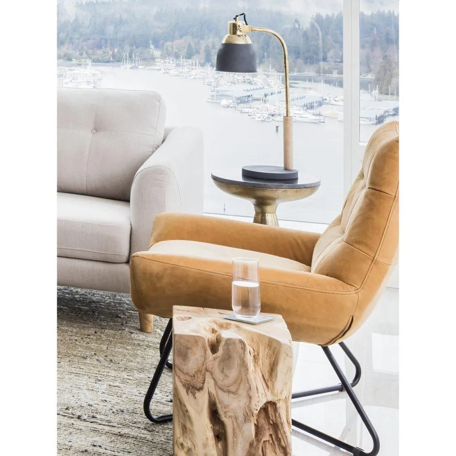 Graduate Lounge Chair Sunbaked Tan Leather