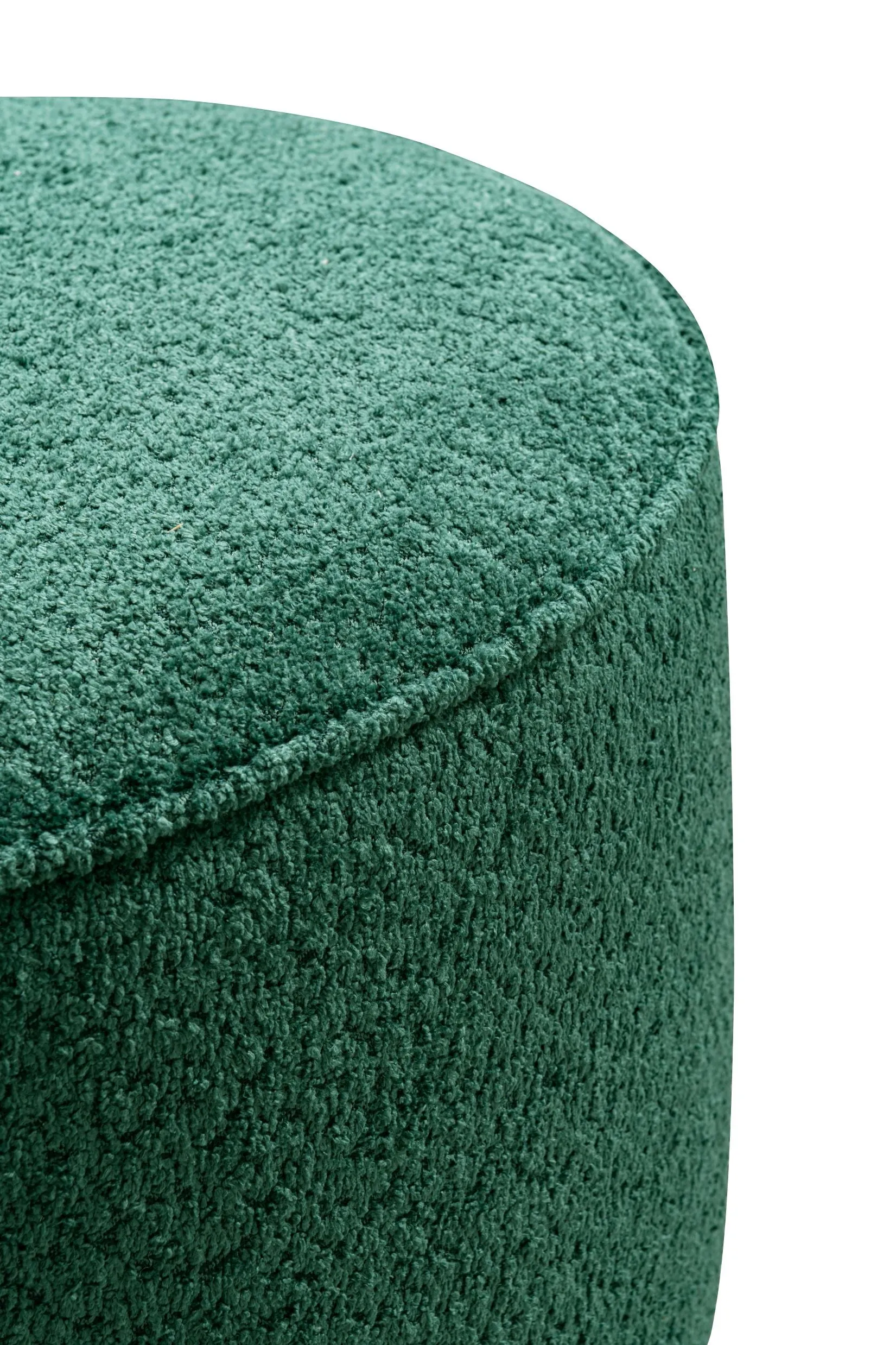 Green Boucle Ottoman W55.5xH44cm