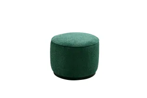 Green Boucle Ottoman W55.5xH44cm