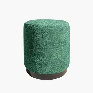 Green Boucle Ottoman