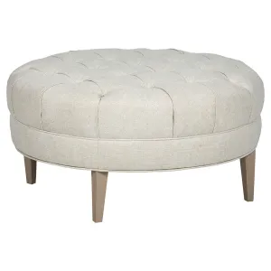 Hand Tufted Round Ottoman