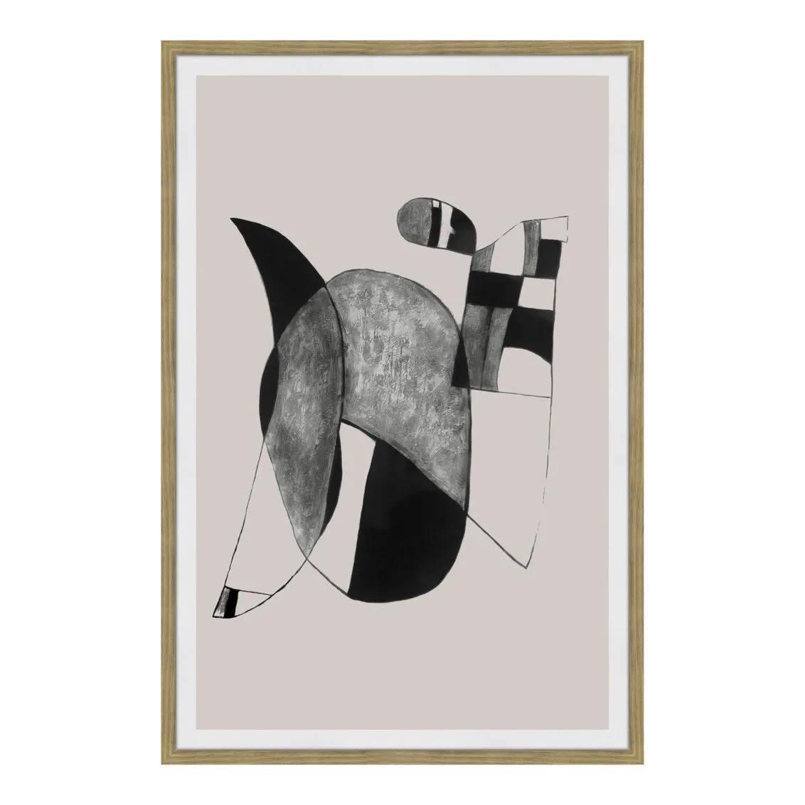 Happiness 2 Abstract Ink Print Wall Dcor