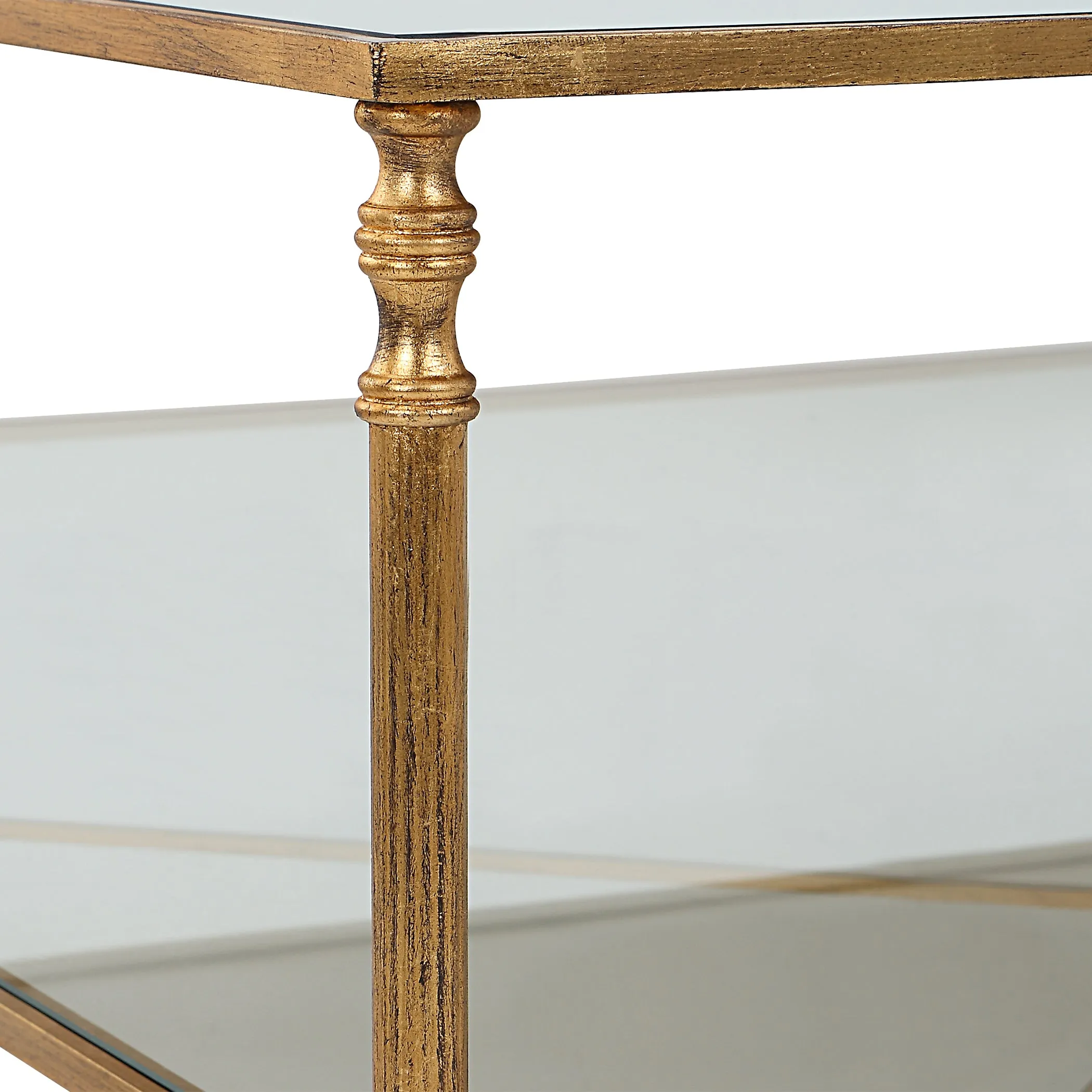 Henzler 126 W x 47 H x 126 D Square Coffee Table with Mirror Top
