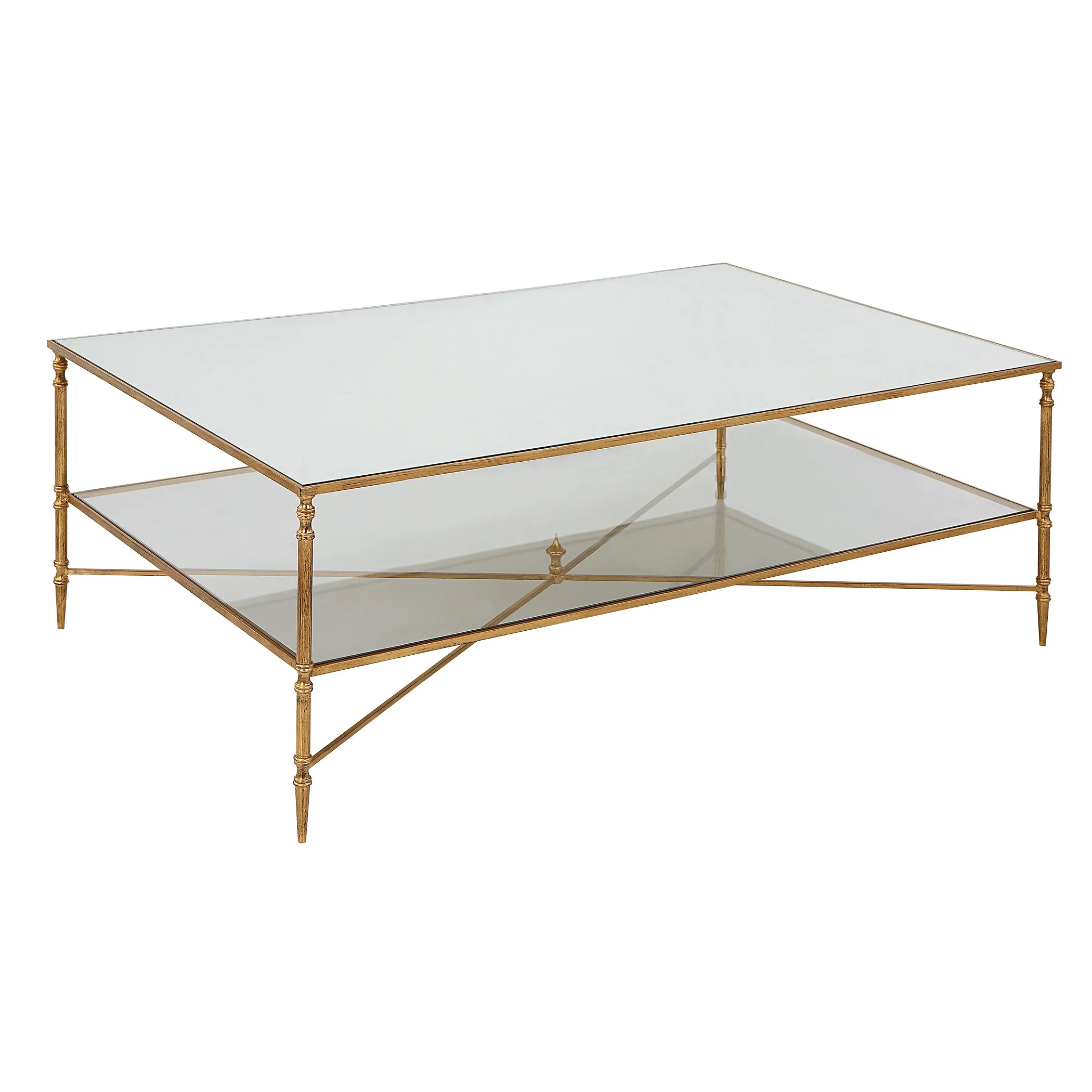 Henzler Rectangle Coffee Table with Mirror Top