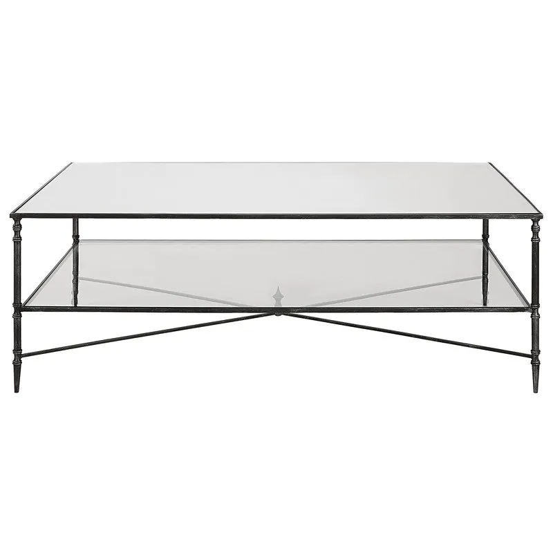 Henzler Rectangle Coffee Table with Mirror Top