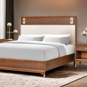 Hepburne E.King Bed Walnut